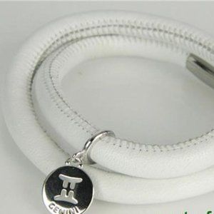 ENDLESS White Dble GEMINI Sterling Charm Bracelet